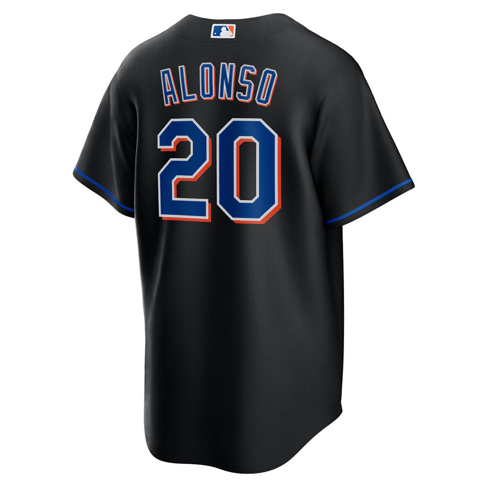 Men's New York Mets Pete Alonso Alternate Player Jersey - Black